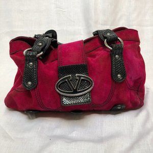Hot Pink Suede Valentino Authentic Bag